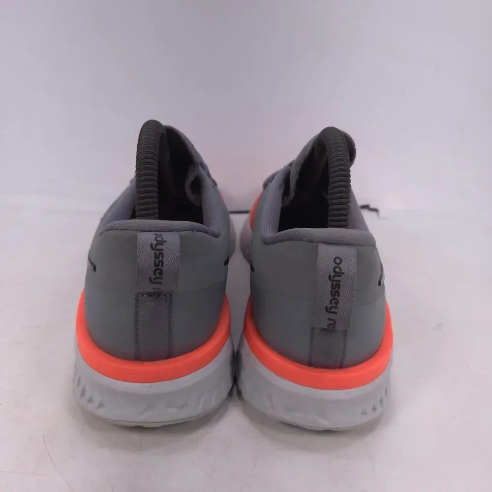 Nike Odyssey React Flyknit 2 Athletic Running Shoe Womens Size 8 AH1016-004 Gray